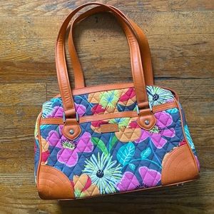 Vera Bradley Shoulder Bag Jazzy Blooms Orange | Caroline